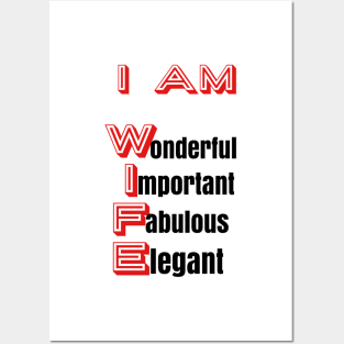 I Am Wife: Positive Affirmations Posters and Art